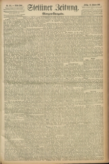 Stettiner Zeitung. 1891, Nr. 483 (16 Oktober) - Morgen-Ausgabe