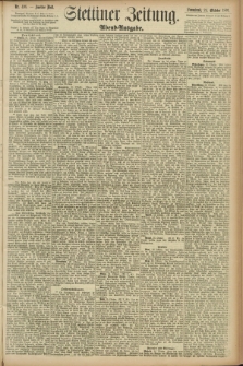 Stettiner Zeitung. 1891, Nr. 498 (24 Oktober) - Abend-Ausgabe