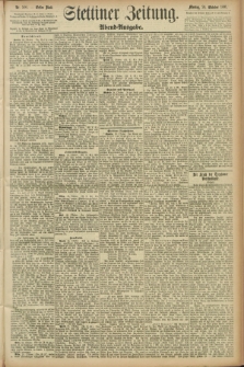 Stettiner Zeitung. 1891, Nr. 500 (26 Oktober) - Abend-Ausgabe