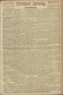 Stettiner Zeitung. 1891, Nr. 505 (29 Oktober) - Morgen-Ausgabe