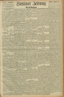 Stettiner Zeitung. 1891, Nr. 514 (3 November) - Abend-Ausgabe