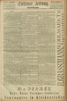 Stettiner Zeitung. 1891, Nr. 526 (10 November) - Abend-Ausgabe