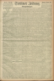 Stettiner Zeitung. 1891, Nr. 541 (19 November) - Morgen-Ausgabe
