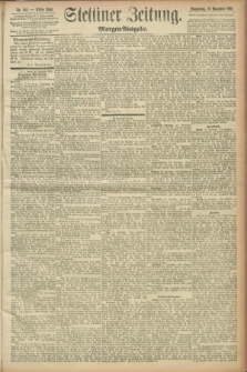 Stettiner Zeitung. 1891, Nr. 545 (21 November) - Morgen-Ausgabe