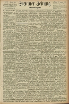 Stettiner Zeitung. 1891, Nr. 552 (25 November) - Abend-Ausgabe
