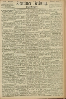 Stettiner Zeitung. 1891, Nr. 588 (16 Dezember) - Abend-Ausgabe