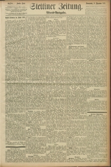 Stettiner Zeitung. 1891, Nr. 594 (19 Dezember) - Abend-Ausgabe