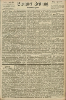 Stettiner Zeitung. 1892, Nr. 42 (26 Januar) - Abend-Ausgabe