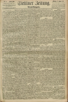 Stettiner Zeitung. 1892, Nr. 44 (27 Januar) - Abend-Ausgabe