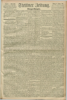 Stettiner Zeitung. 1892, Nr. 99 (28 Februar) - Morgen-Ausgabe