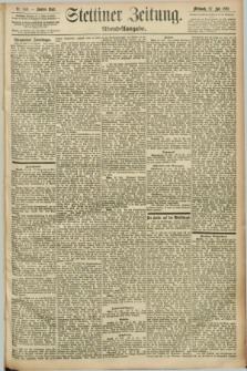 Stettiner Zeitung. 1892, Nr. 346 (27 Juli) - Abend-Ausgabe