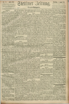Stettiner Zeitung. 1892, Nr. 372 (11 August) - Abend-Ausgabe