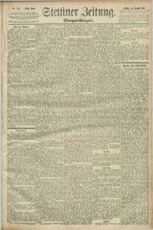 Stettiner Zeitung. 1892, Nr. 385 (19 August) - Morgen-Ausgabe