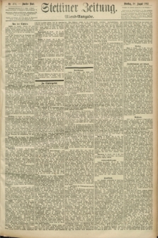 Stettiner Zeitung. 1892, Nr. 404 (30 August) - Abend-Ausgabe