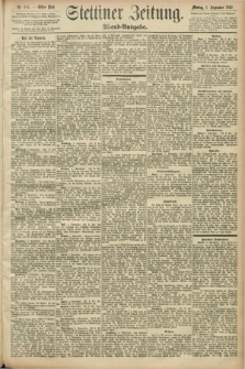 Stettiner Zeitung. 1892, Nr. 414 (5 September) - Abend-Ausgabe