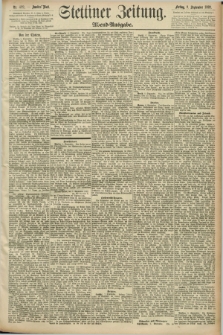Stettiner Zeitung. 1892, Nr. 422 (9 September) - Abend-Ausgabe