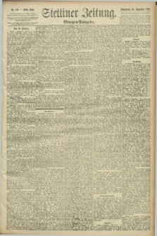 Stettiner Zeitung. 1892, Nr. 423 (10 September) - Morgen-Ausgabe