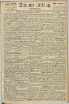 Stettiner Zeitung. 1892, Nr. 426 (12 September) - Abend-Ausgabe