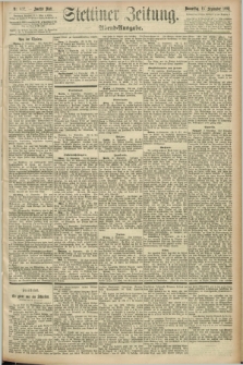 Stettiner Zeitung. 1892, Nr. 432 (15 September) - Abend-Ausgabe