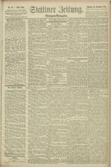 Stettiner Zeitung. 1892, Nr. 437 (18 September) - Morgen-Ausgabe