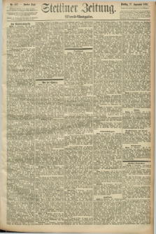Stettiner Zeitung. 1892, Nr. 452 (27 September) - Abend-Ausgabe