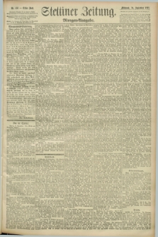 Stettiner Zeitung. 1892, Nr. 453 (28 September) - Morgen-Ausgabe