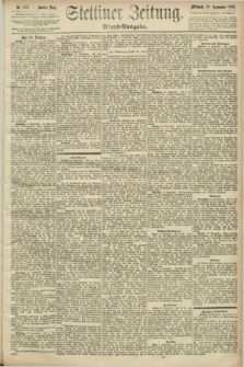 Stettiner Zeitung. 1892, Nr. 454 (28 September) - Abend-Ausgabe