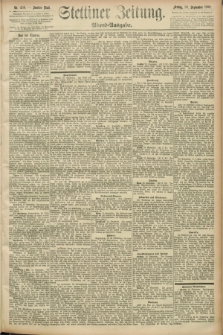 Stettiner Zeitung. 1892, Nr. 458 (30 September) - Abend-Ausgabe
