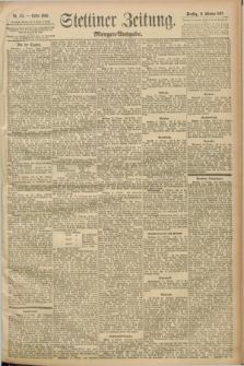 Stettiner Zeitung. 1892, Nr. 475 (11 Oktober) - Morgen-Ausgabe