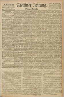 Stettiner Zeitung. 1892, Nr. 545 (20 November) - Morgen-Ausgabe