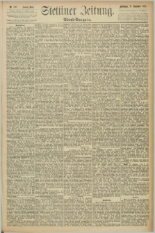 Stettiner Zeitung. 1892, Nr. 598 (21 Dezember) - Abend-Ausgabe