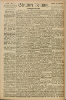 Stettiner Zeitung. 1892, Nr. 609 (29 Dezember) - Morgen-Ausgabe