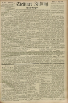 Stettiner Zeitung. 1893, Nr. 382 (16 August) - Abend-Ausgabe