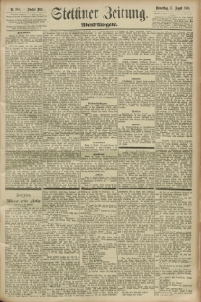 Stettiner Zeitung. 1893, Nr. 384 (17 August) - Abend-Ausgabe