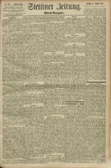 Stettiner Zeitung. 1893, Nr. 386 (18 August) - Abend-Ausgabe