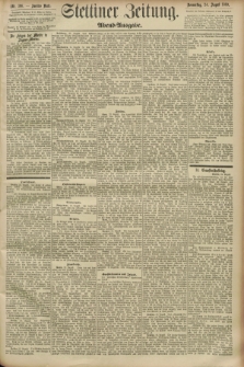 Stettiner Zeitung. 1893, Nr. 396 (24 August) - Abend-Ausgabe