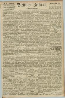 Stettiner Zeitung. 1893, Nr. 398 (25 August) - Abend-Ausgabe