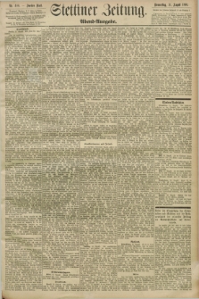 Stettiner Zeitung. 1893, Nr. 408 (31 August) - Abend-Ausgabe