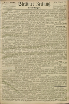 Stettiner Zeitung. 1893, Nr. 434 (15 September) - Abend-Ausgabe