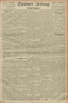 Stettiner Zeitung. 1893, Nr. 460 (30 September) - Abend-Ausgabe