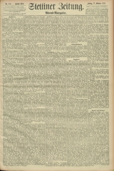 Stettiner Zeitung. 1893, Nr. 506 (27 Oktober) - Abend-Ausgabe