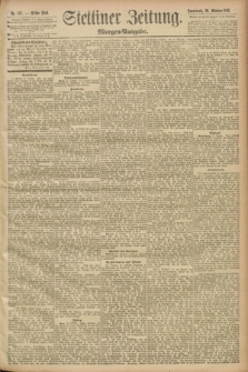 Stettiner Zeitung. 1893, Nr. 507 (28 Oktober) - Morgen-Ausgabe