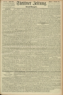 Stettiner Zeitung. 1893, Nr. 526 (8 November) - Abend-Ausgabe