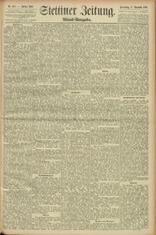 Stettiner Zeitung. 1893, Nr. 540 (16 November) - Abend-Ausgabe