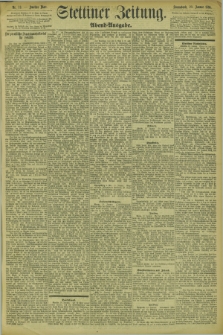 Stettiner Zeitung. 1894, Nr. 33 (20 Januar) - Abend-Ausgabe
