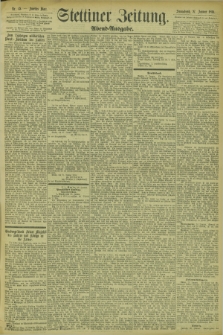 Stettiner Zeitung. 1894, Nr. 45 (27 Januar) - Abend-Ausgabe