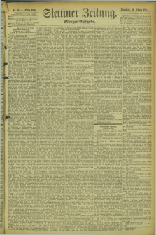 Stettiner Zeitung. 1894, Nr. 68 (10 Februar) - Morgen-Ausgabe