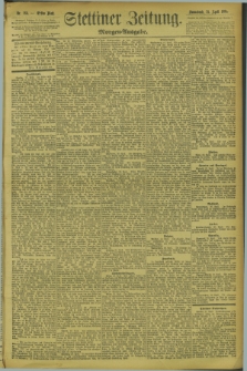 Stettiner Zeitung. 1894, Nr. 184 (21 April) - Morgen-Ausgabe