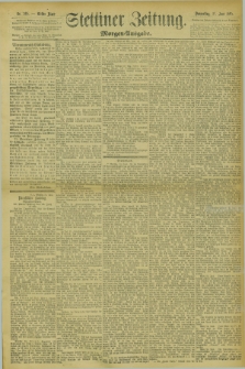 Stettiner Zeitung. 1895, Nr. 295 (27 Juni) - Morgen-Ausgabe