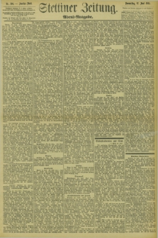 Stettiner Zeitung. 1895, Nr. 296 (27 Juni) - Abend-Ausgabe